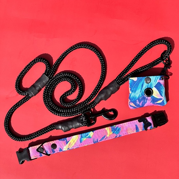 Floral, Waterproof canvas, waste bag holder BOUTIQUE - Picture 4 of 4